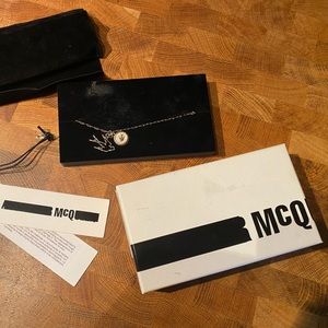 NWT Rare MCQ by Alexander McQueen Swallow Brass Bracelet